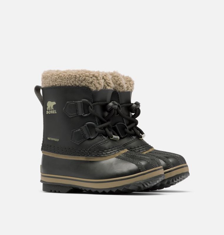 Kids Snow Boots Black - Sorel Childrens Yoot Pac™ TP - 461093-RJZ